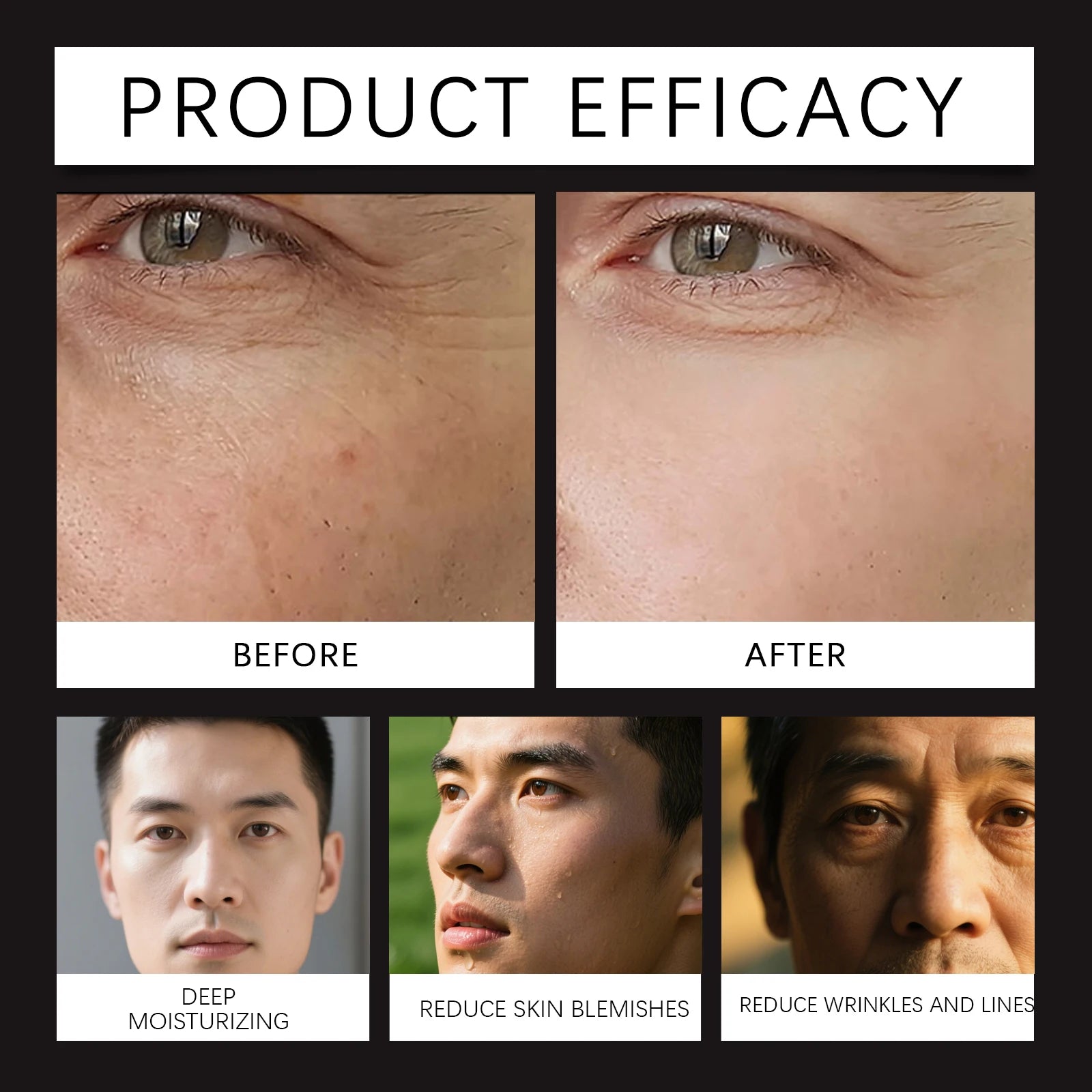 East Moon Men's Firming Face Cream – Anti-Wrinkle & Hydrating Men's Face Cream Oasis Select