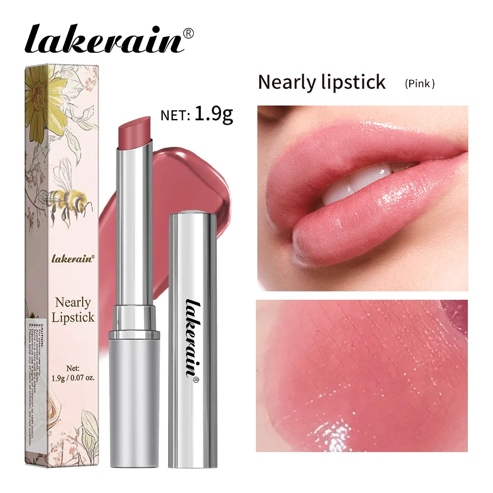 Lakerain Colorless Nearly Lip Balm Lipstick Long Lasting Hygienic Moisturizing Lips Plumper Nourish Makeup Lip Care Cosmetics Oasis Select Pink