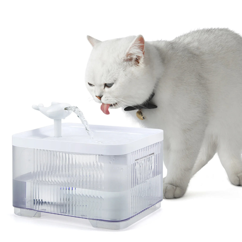 Cat and Dog Pet PP Water Dispenser with Filter, Automatic Circulation, Silent Water Dispenser, 2.5L Power-off When Out of Water Oasis Select