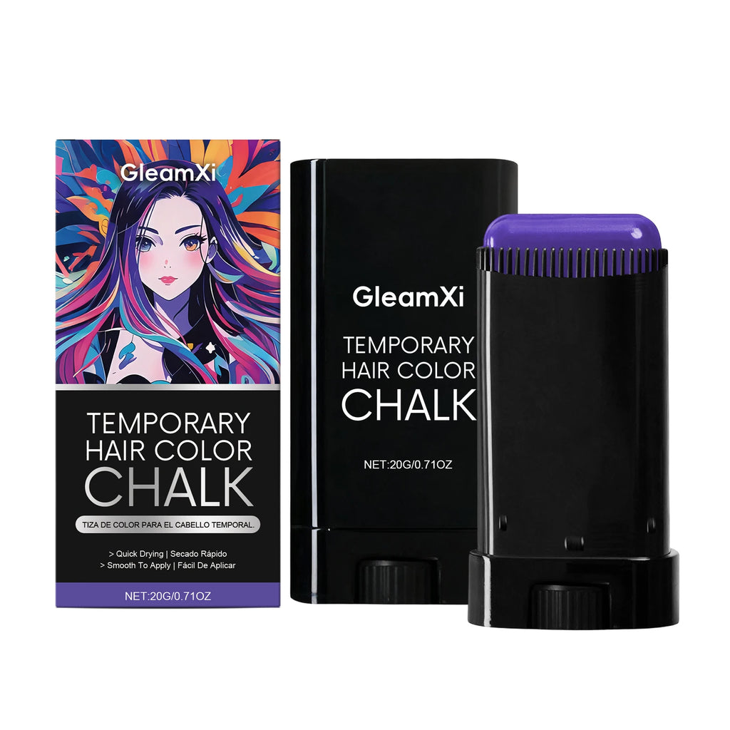 Diy Temporary Hair Dying Cream Stick 5 Shades Easy To Wash Quickly Coloring Salon Care Product Long Lasting Chalk Hair Color Wax Oasis Select Purple 20g x1 boxed
