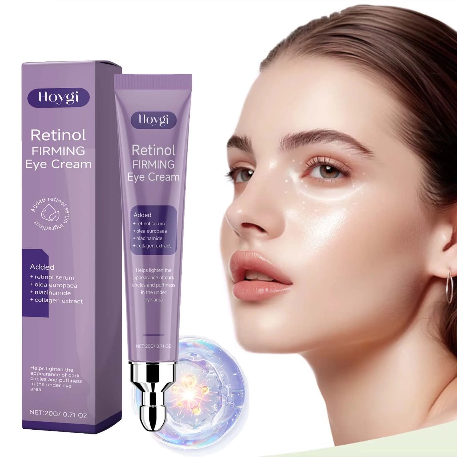 Hoygi Retinol Eye Cream – Dark Circles, Puffiness & Fine Lines Retinol Eye Cream Oasis Select