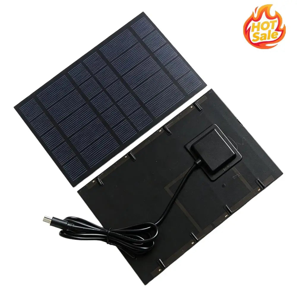 2.5W 5V Portable Solar Charger 3.7V-5V Mini Solar Panel Module Polycrystalline Solar Cells for Camping Hiking Outdoor Adventures Oasis Select