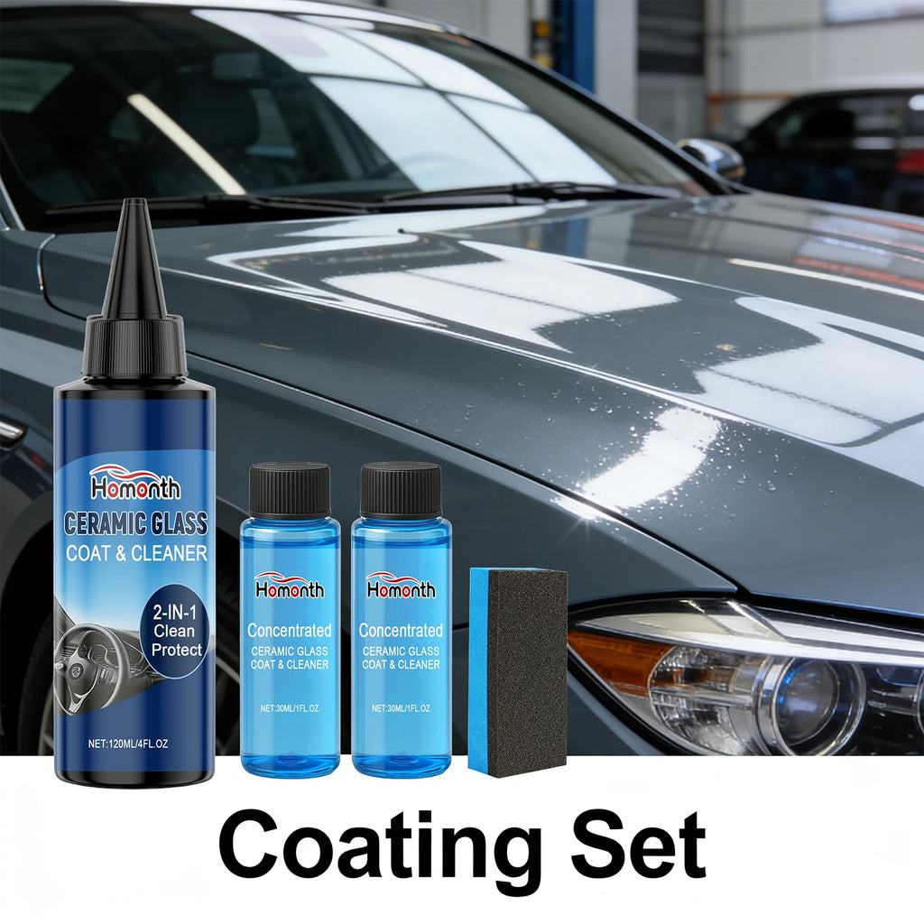 Car Ceramic Coating Kit Quick-Dry Polishing Paint Coating Agent Restore Gloss Car Polish Nanos Coatings Set 120ml+ 30ml*2 Oasis Select