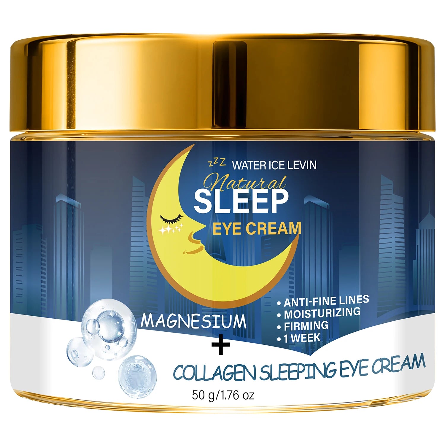 Collagen Sleeping Eye Cream – Bee Venom & Magnesium Anti-Aging Overnight Eye Cream Oasis Select WHITE 50g