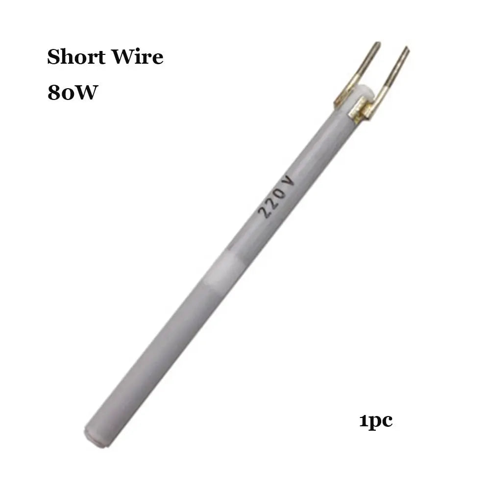 For 908 908S Solde Adjustable Temperature Electric Soldering Iron Heater 220V 60W/80W/100W Ceramic Internal Heating Element Oasis Select 1pc-80W Short Wire