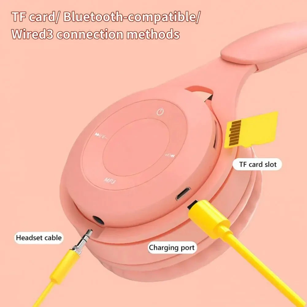 Y08 Headphone Bluetooth Headset Earphone Wireless Headphones Stereo Foldable Sport Gaming Macaron Headphones for Android IOS Oasis Select