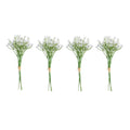White Babys Breath Flowers Artificial White Fake Flowers Gypsophila DIY Floral Bouquets Arrangement Wedding Home Decor Oasis Select 4pcs