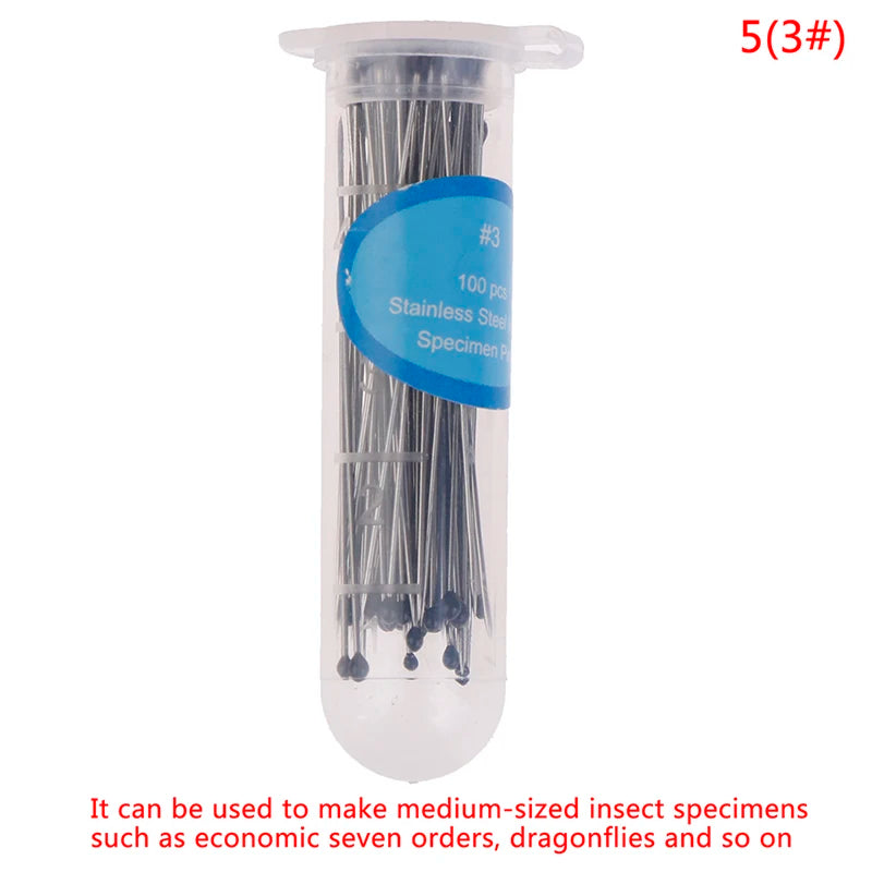 100Pcs Stainless Steel Insect Pins for School Lab Entomology Research - Educational & Scientific Specimen Needles Oasis Select 53