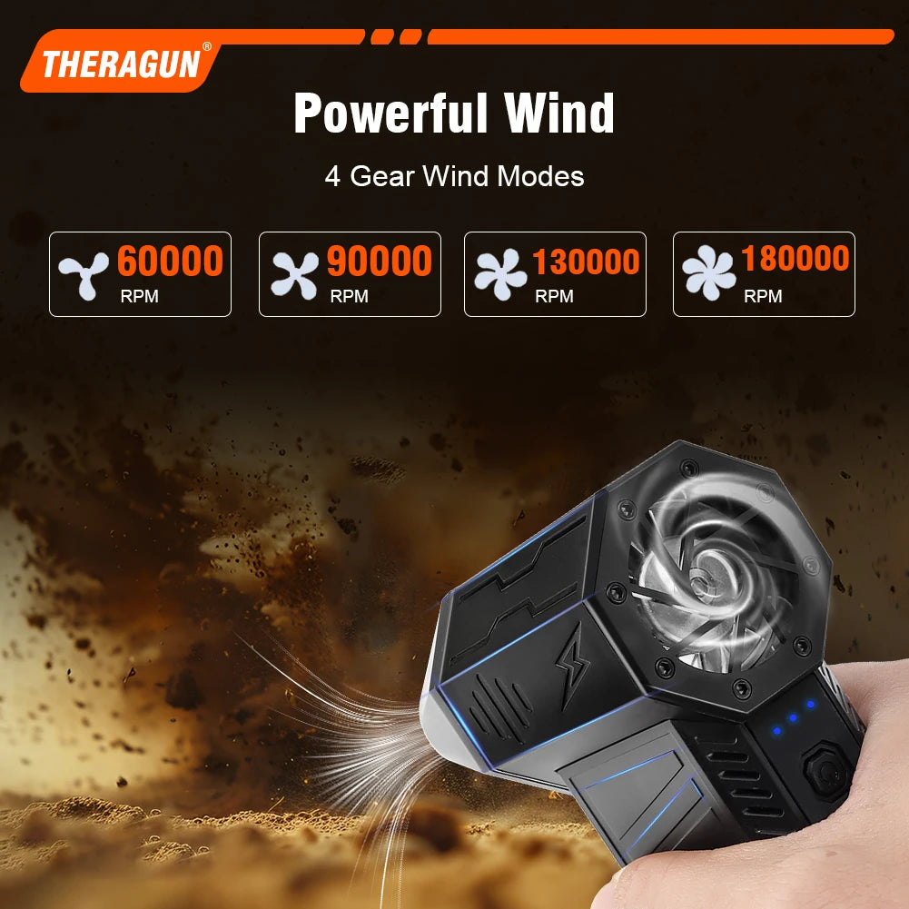 Updated X3Ultra Turbo Fan Jet,Mini Handheld 180000RPM Powerful Compressed air Duster for Car Dryer/PC/Home Cleaning Oasis Select