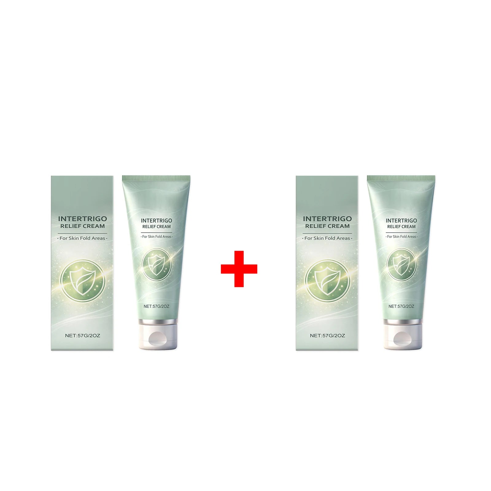 Intertrigo Relief Cream for Body Redness Relief Skin Fold Areas Light Breathable Long Lasting Hydrating Brighten Body Skin Care Oasis Select 2pcs
