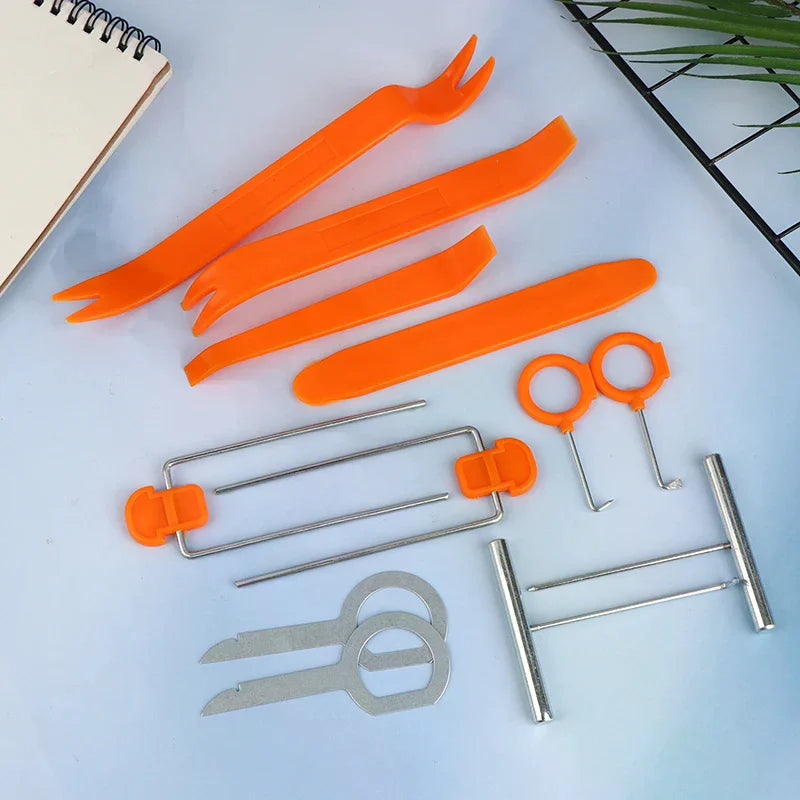 "Quality 12pcs Auto Car Door Clip Panel Removal Tool Set, 4in1 Dash Trim Audio Door Installation and Refit" Oasis Select