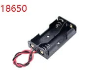18650 Battery Storage Box 1 2 3 4 Slot Without shell ON/OFF And 2 Slots With casing ON/OFF With Connect Black Red Wires Oasis Select 2 Section
