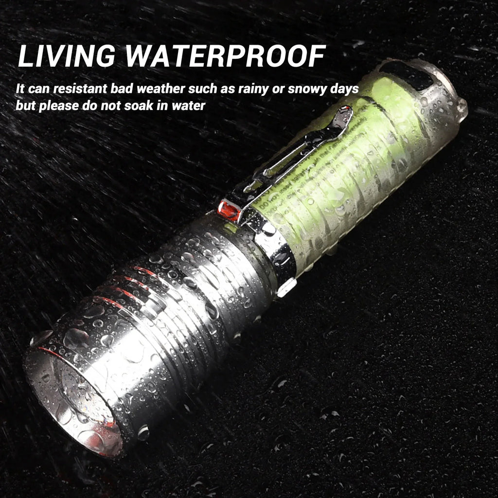 ESMARTER 30W Zoomable LED Flashlight | Type-C & UV | 1500m Beam