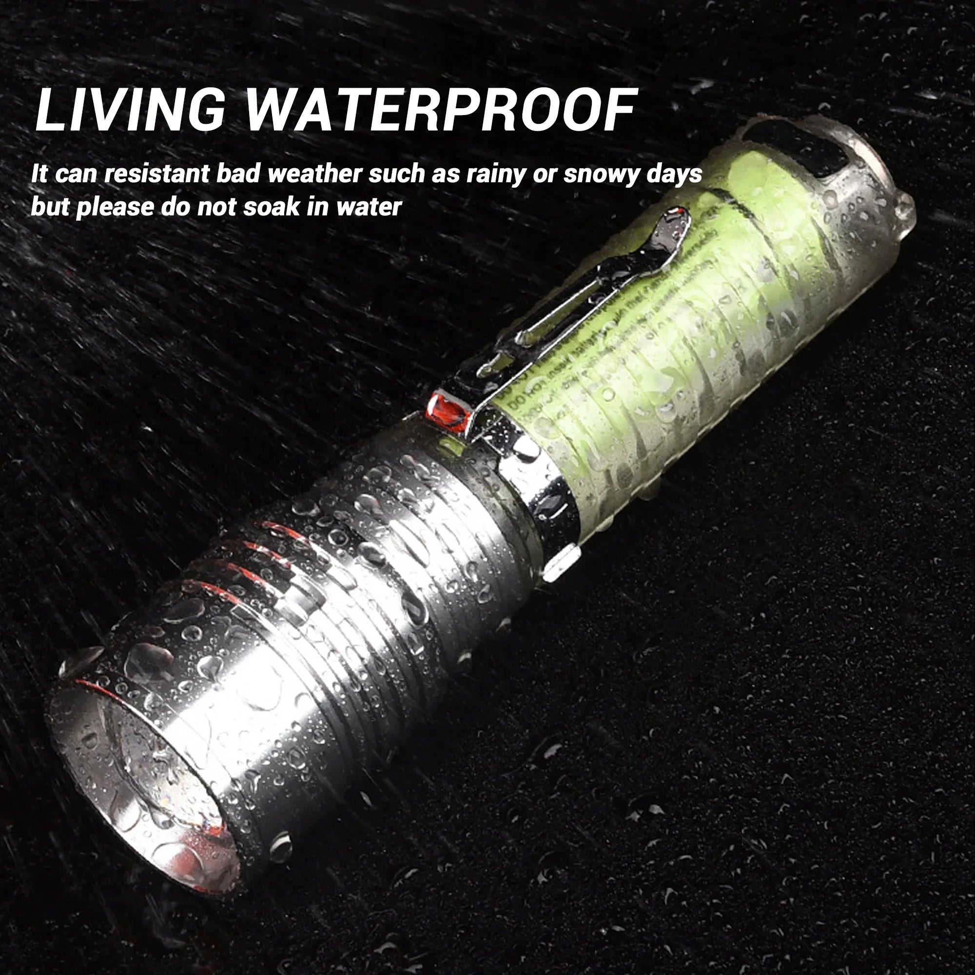 ESMARTER 30W Zoomable LED Flashlight | Type-C & UV | 1500m Beam