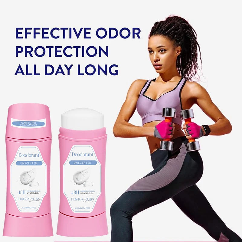 Long Lasting Deodorant Stick，Aluminum Free Women Men Body Care Refresh Sweet Natural Fragrance Keep Drying 48 Hours 63g Oasis Select