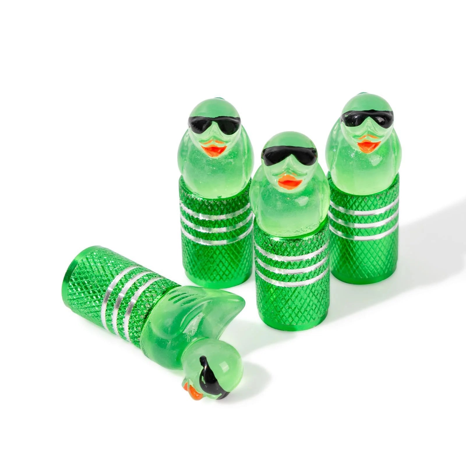 Car Tire Valve Stem Cap, Sedan Dust Cap, Glow-in-the-Dark 3D Automotive Valve Stem Cap Oasis Select 4pcs 9