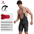 X-TIGER Cycling Bib Shorts Men Professional Mountain Road Bike Shorts Designed for 7 Hour Long Distance Rides Cycling Clothing Oasis Select 36401 L