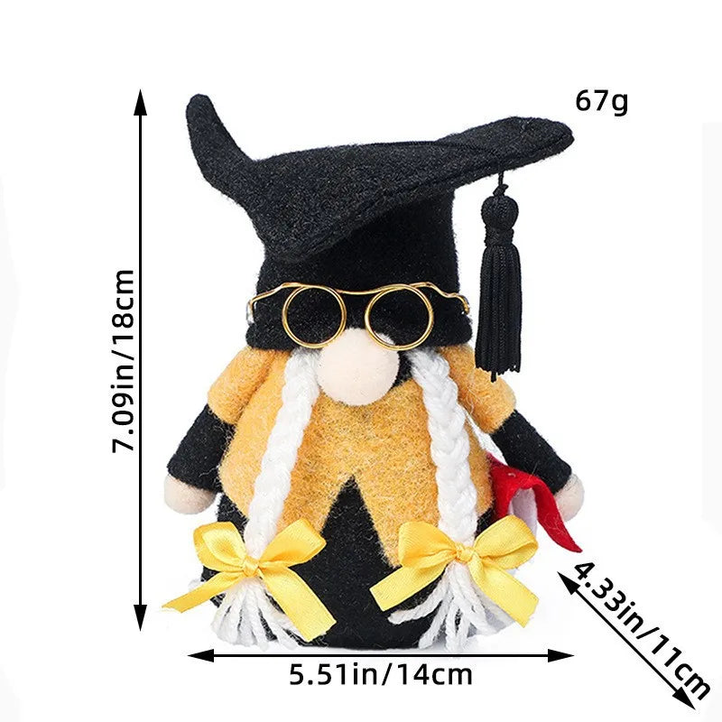 Graduation season black doctoral cap faceless doll Dwarf figurine Oasis Select F3-4