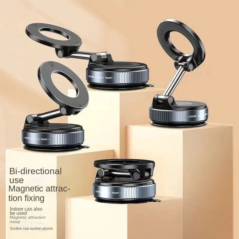 New foldable vacuum adsorption magnetic car phone holder 2025 suction cup dedicated navigation phone holder Oasis Select