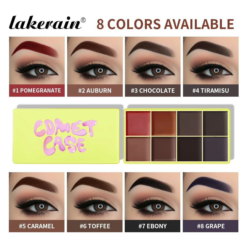 8Colors Cream Highlighter Palett Face Brighten Highlighter Blush&Contouring Shimmer Concealer Cream Makeup Tool Cosmetics Oasis Select brow palette