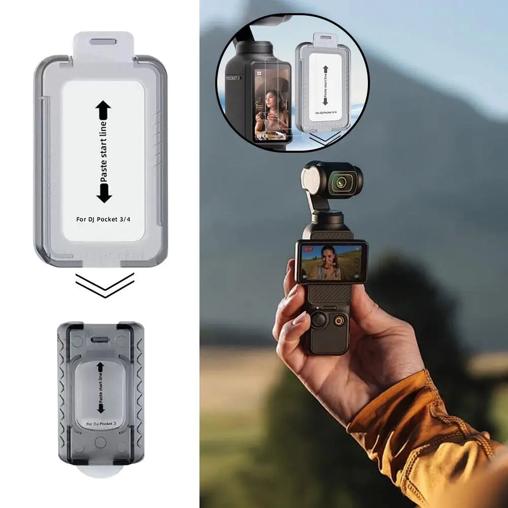 Ultra HD AR Protective Film Set For DJI Pocket 4 Lens and Screen Shatterproof Tempered Glass Film Easy Install Screen Protector Oasis Select