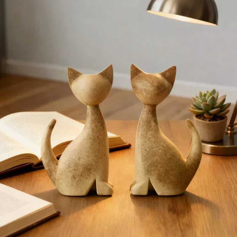 Creative DIY Painted Wooden Animal Sculptures - Horse, Rabbit, Cat, Giraffe- for decorative home accent Oasis Select