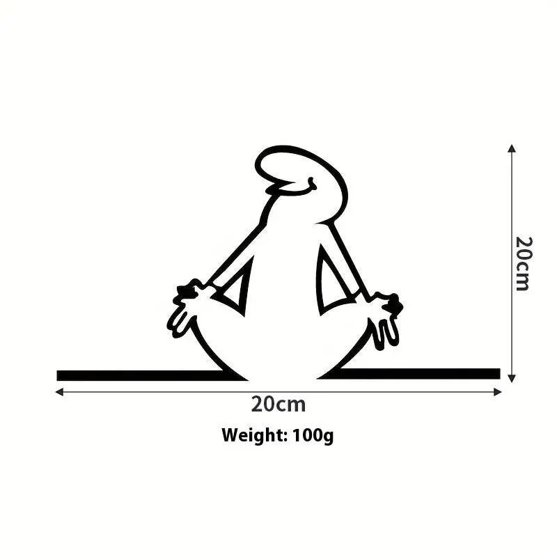 Modern Metal Poster Line Figure Switch Sticker for Easy Hang Installation Living Room Bedroom Decor Oasis Select A2