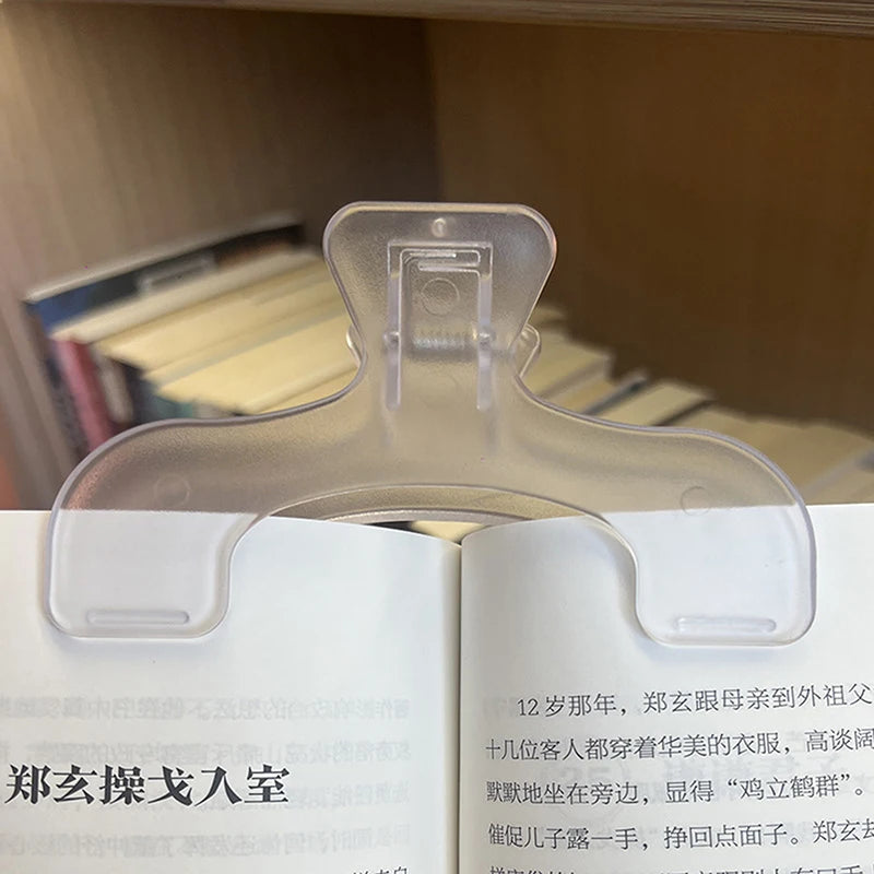 Simple Fixed Book Clips Frosted Transparent Page Holder For Reading Tool Memo Clip Kawaii Desk Accessories Practical Note Holder Oasis Select A1