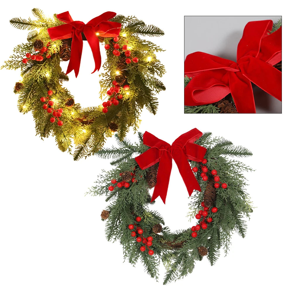 Indoor Outdoor Wreath Christmas Wreath Versatile Decorative Wreath Festive Door Hanging Wreath Holiday Atmosphere Oasis Select