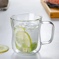 Transparent Borosilicate Double-Walled Glasses with A Handle, Suitable for Coffee, Tea, Cappuccino, Latte Macchiato Mugs Oasis Select 250ml