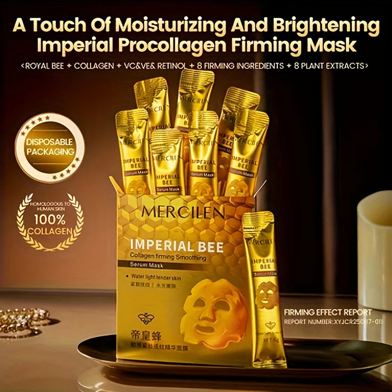 10-Pack Bee Peel-Off Face Masks – Anti-Aging & Moisturizing Peel-Off Face Mask Oasis Select