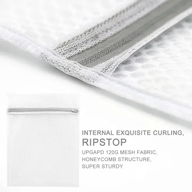 5Pcs Mesh Laundry Bags Durable Honeycomb Mesh Laundry Organizer Bags Reusable Washing Machines Bag Oasis Select