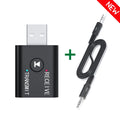 2 In 1 Bluetooth 5.0 Audio Receiver Transmitter 3.5mm AUX USB Stereo Music Wireless Adapter With Mic For Car Kit Speaker TV PC Oasis Select (New) NO RCA Cable
