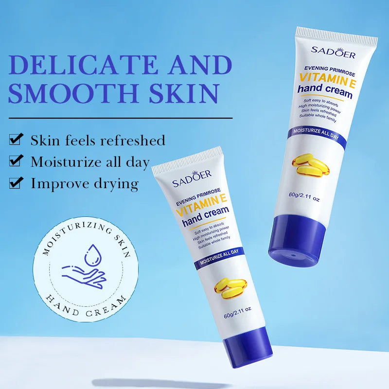 SADOER Vitamin E Hand Cream – Hyaluronic Acid & Niacinamide Hand Cream Oasis Select