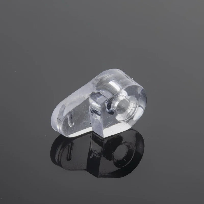 10pcs Plastic Glass Retainer Transparent Mirror Cabinet Fix Clips display dresser bathroom mirror wine cabinet Glass Hardware Oasis Select
