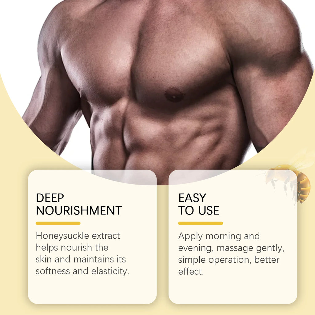 Bee Venom Male Chest Shaping Gynecomastia Oil, Massage Moisturizing to Highlight Body Shape, Strengthen Chest Skin Massage Oil Oasis Select