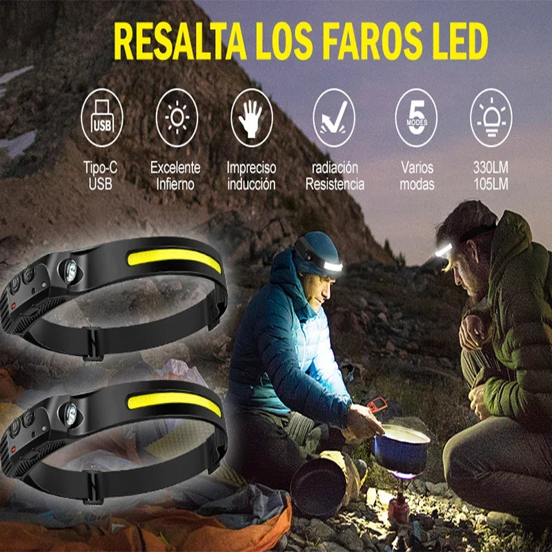 4Pack Super Bright LED Head Lamp with Adjustable Headband Waterproof Suitable for Outdoor Camping Activities Mountain Climbing Oasis Select