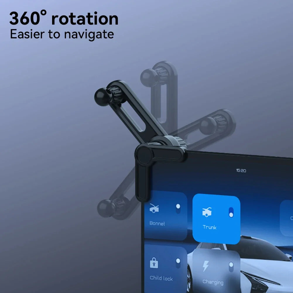 Car Console Phone Holder Mount | 360° 17mm Ball Base Bracket
