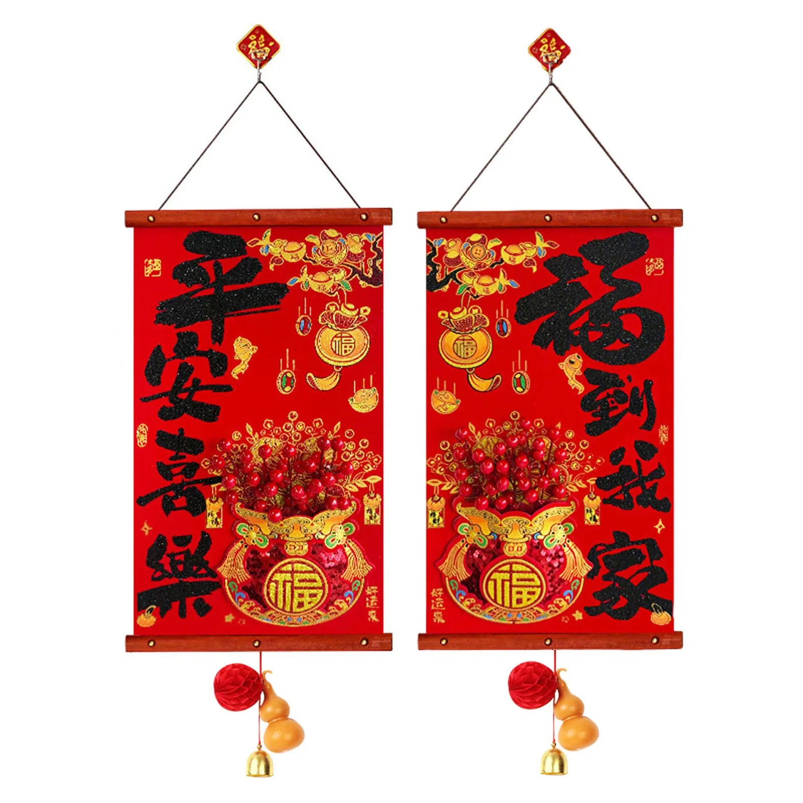 Chinese New Year Fu Couplets – Front Door Festive Decor