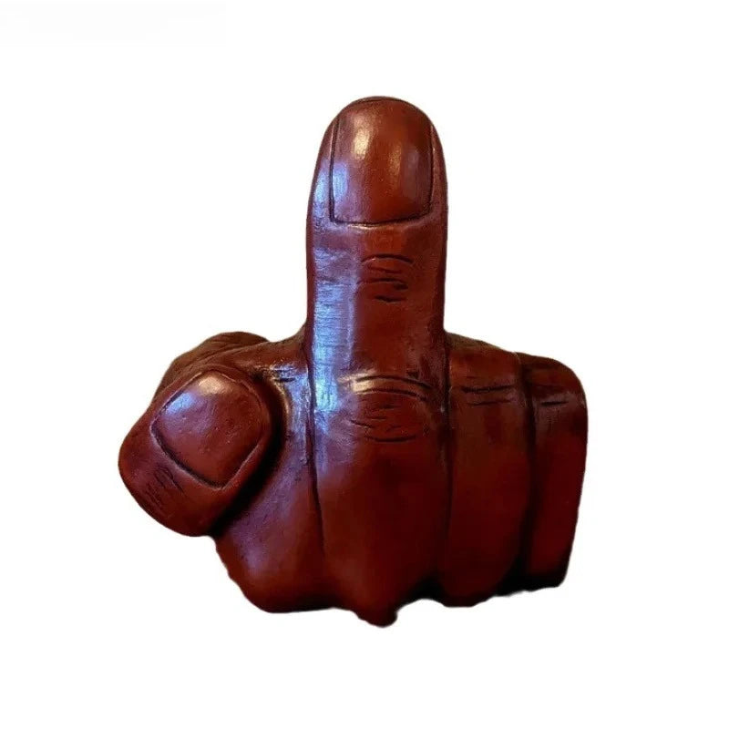 1Pcs Middle Finger Laughing Buddha Statue Resin Ornament Buddha Flip Statue Unexpected Backside Funny Joke Prank Gag Gifts Oasis Select