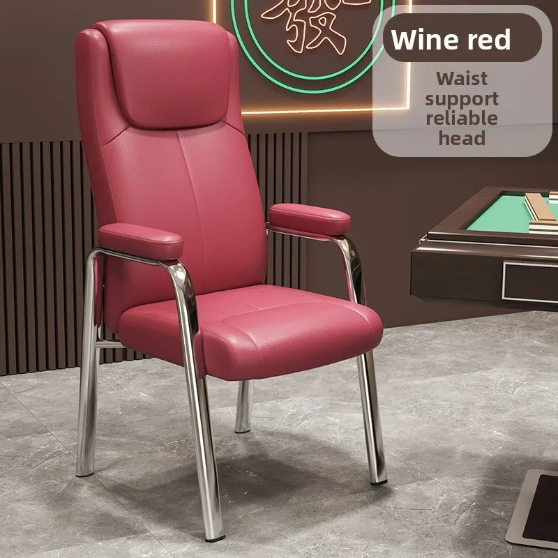 Mahjong chair chess room special high backrest chair comfortable sedentary home chess and card sofa chair mahjong table Oasis Select black
