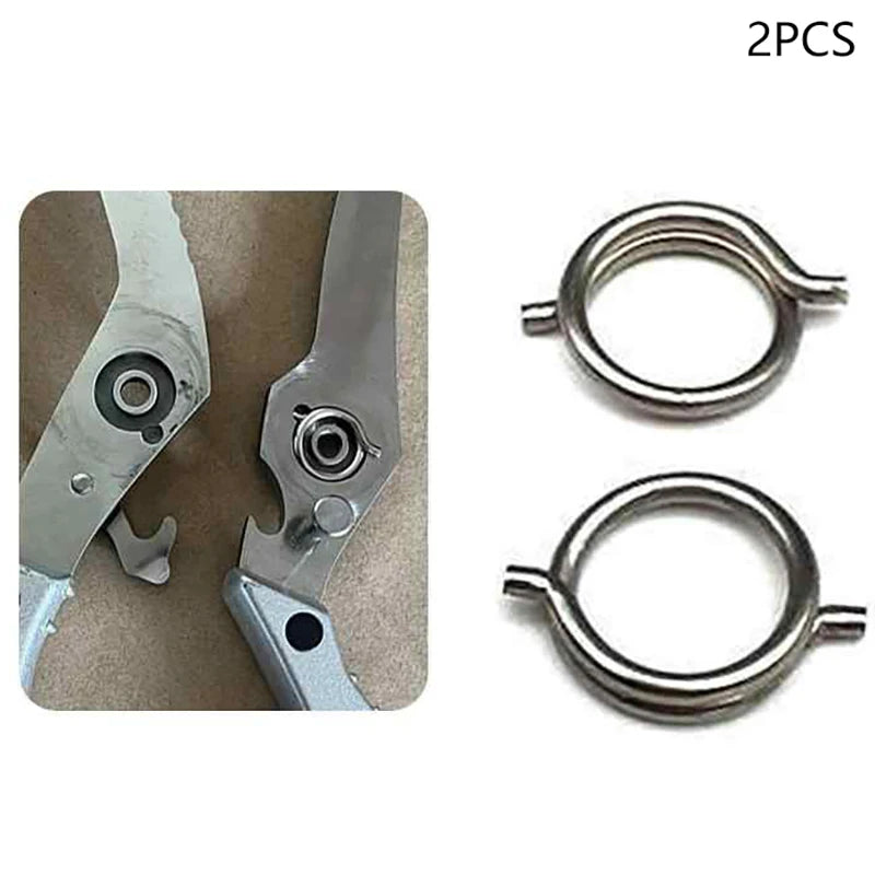 2PCS Chicken Bone Scissors Accessories Spring Wire Diameter 1.8mm Outer Diameter 15mm Nickel Plated Steel Torsion Spring Oasis Select