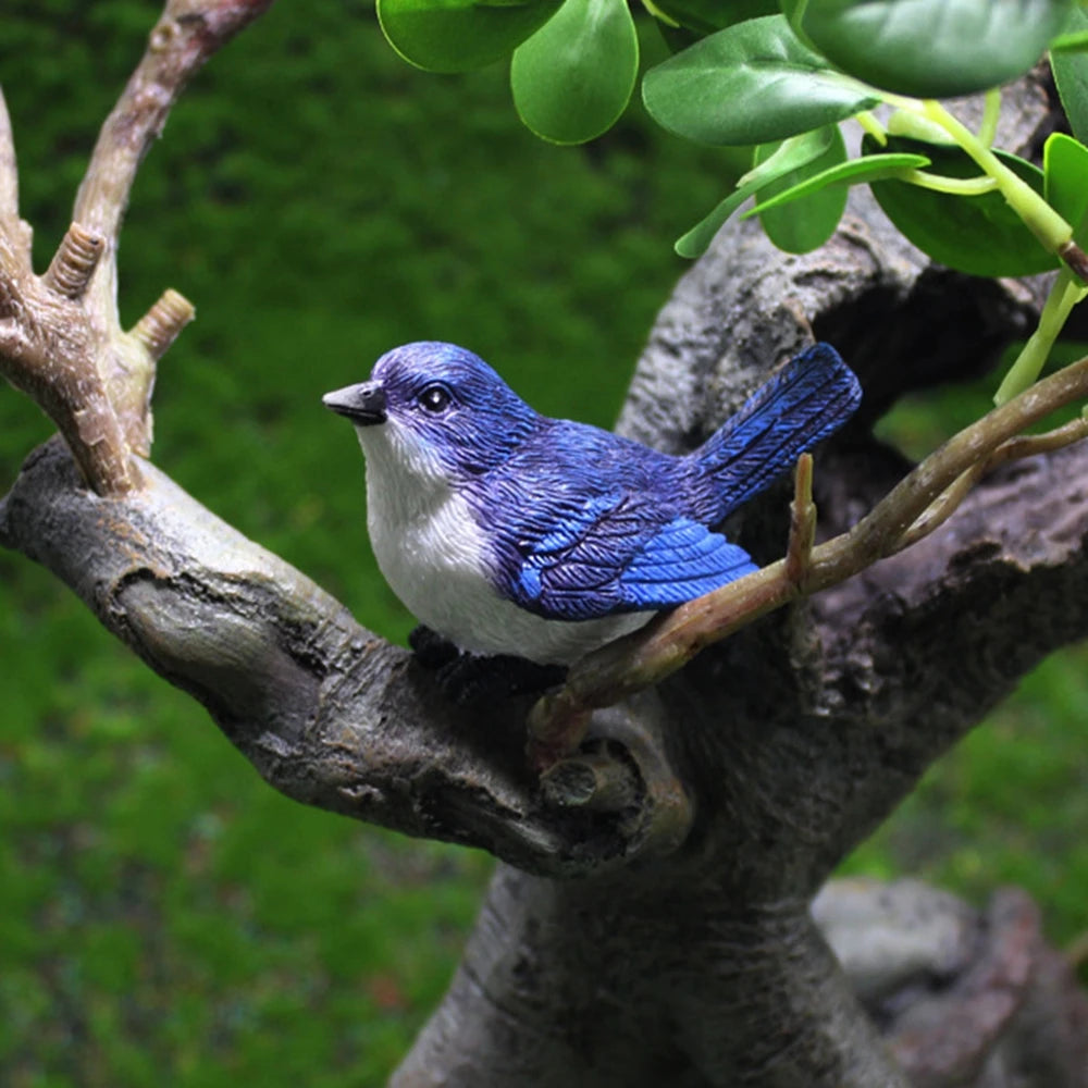 Crafts Dollhouse Little Birds Animal Model Succulent Plant Home Decor Fairy Garden Decor Micro Landscape Miniature Figurines Oasis Select