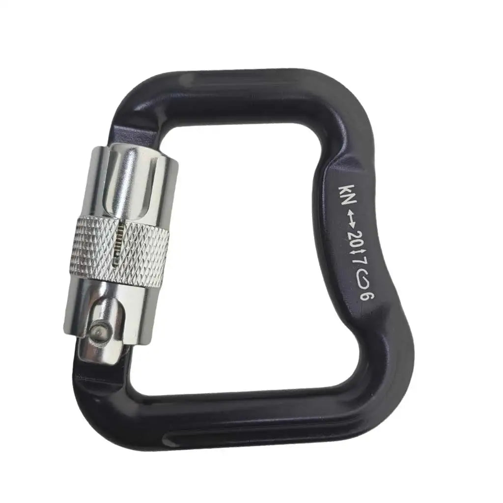 20KN Twisted Lock Paragliding Carabiner Paraglider Parachute Auto Lock Climbing Abseiling Carabiner Clasp Oasis Select black
