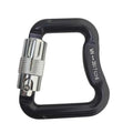 20KN Twisted Lock Paragliding Carabiner Paraglider Parachute Auto Lock Climbing Abseiling Carabiner Clasp Oasis Select black