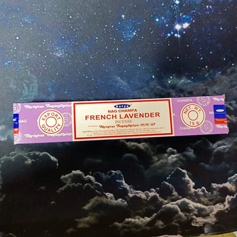Reiki Power Incense Sticks India Satya Incenses Home Fragrance Sandalwood NAG Champa Flavors Household 6/12box Line Aromatherapy Oasis Select FRENCH LAVENDER 6 small boxes