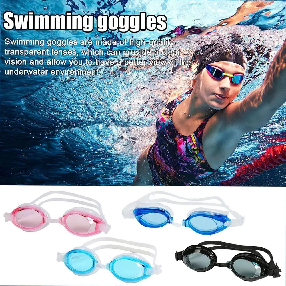 Silicone Goggle Women HD Men's Waterproof and Anti-fog Diving Equipment Small Frame Adult Swimming Glasses for Childre Oasis Select