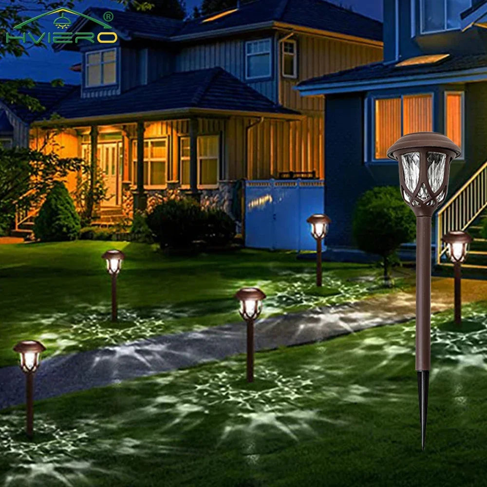 Solar Lawn Garden Light – Colorful LED, IP65 Waterproof, Auto On