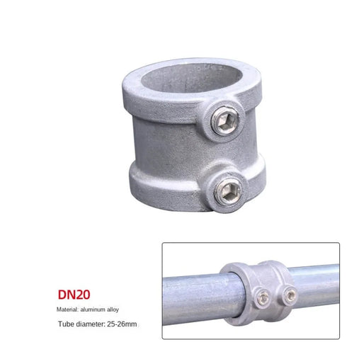 New 1\2''/3\4" Pipe Fitting Connector Aluminum Alloy Steel Fixed buckle Frame Fasteners DIY Corner Circular Pipe Connector pipes Oasis Select