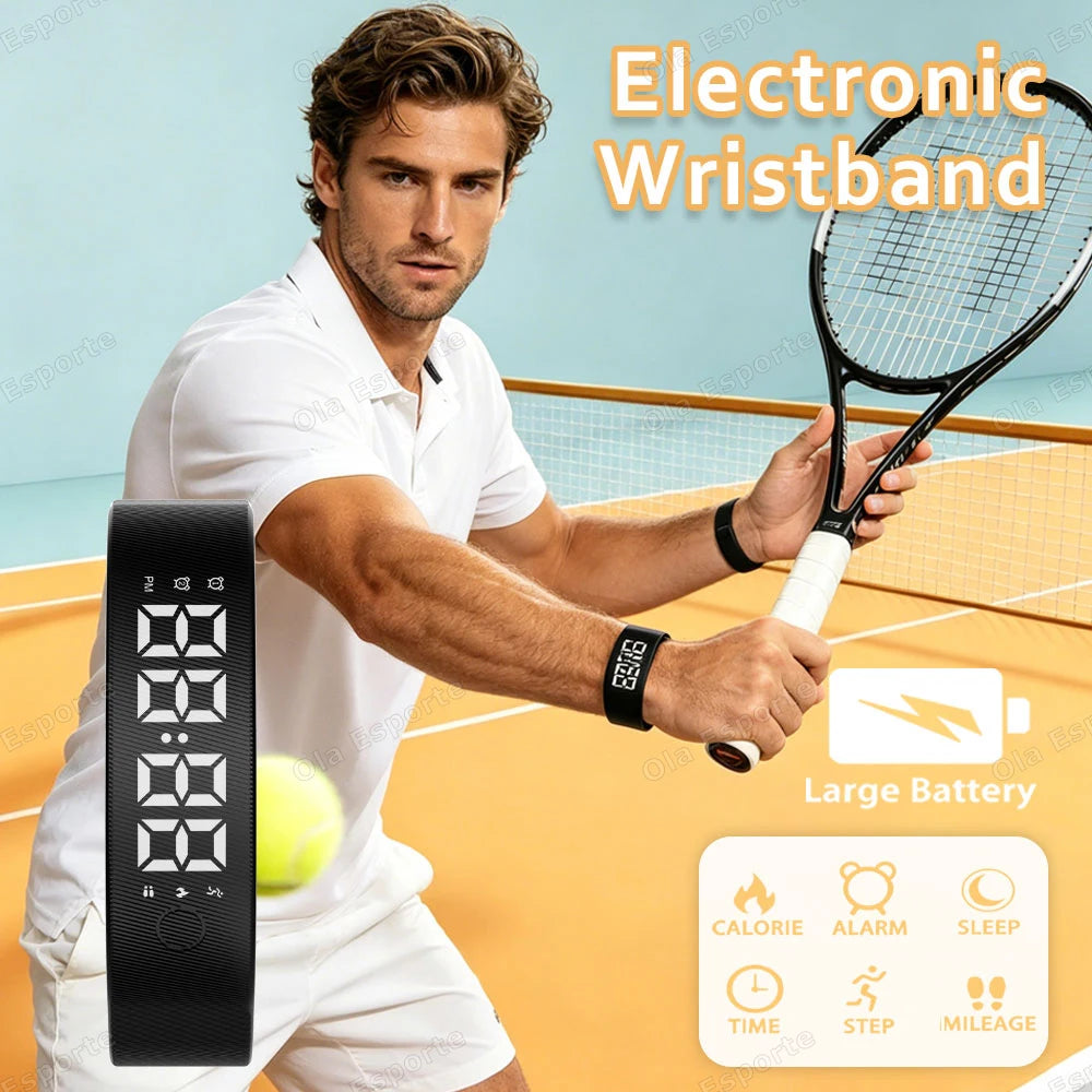HW12 Vibrating Alarm Clock Smart Bracelet | Silent Wake-Up Band